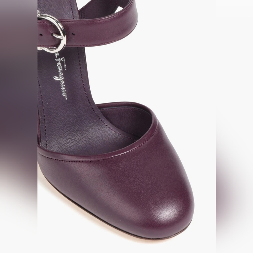 Ferragamo shoe multi size available. Color Dark purple